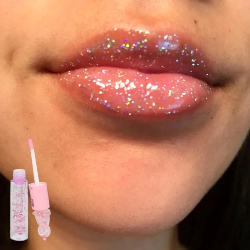 PACK 24 BRILLOS LABIALES AROMA FRUTAL GLITTER BELLEZA LAU - 5