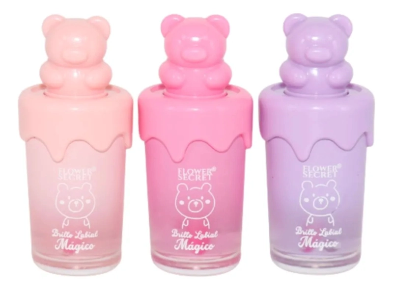 PACK DE 24 BRILLOS LABIALES MAGICO DISEÑO OSITO MAQUILLA LAU - 2
