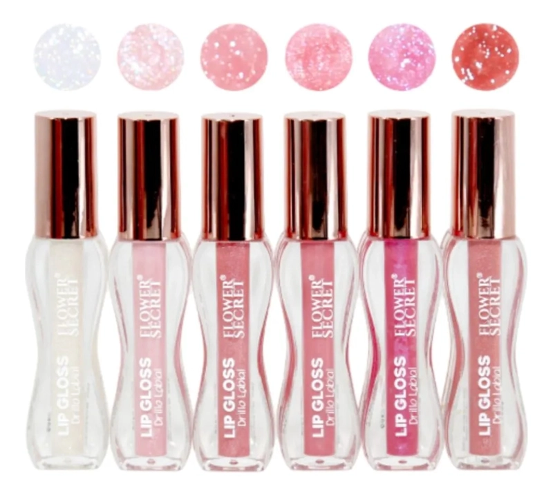 PACK 24 BRILLOS LABIALES GLITTER MAGICO HIDRATAR BELLEZA LAU - 2