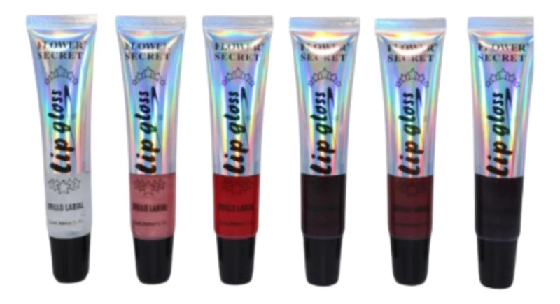 PACK 24 BRILLOS LABIALES LIP GLOSS COLOR MAQUILLAJE LAU - 2