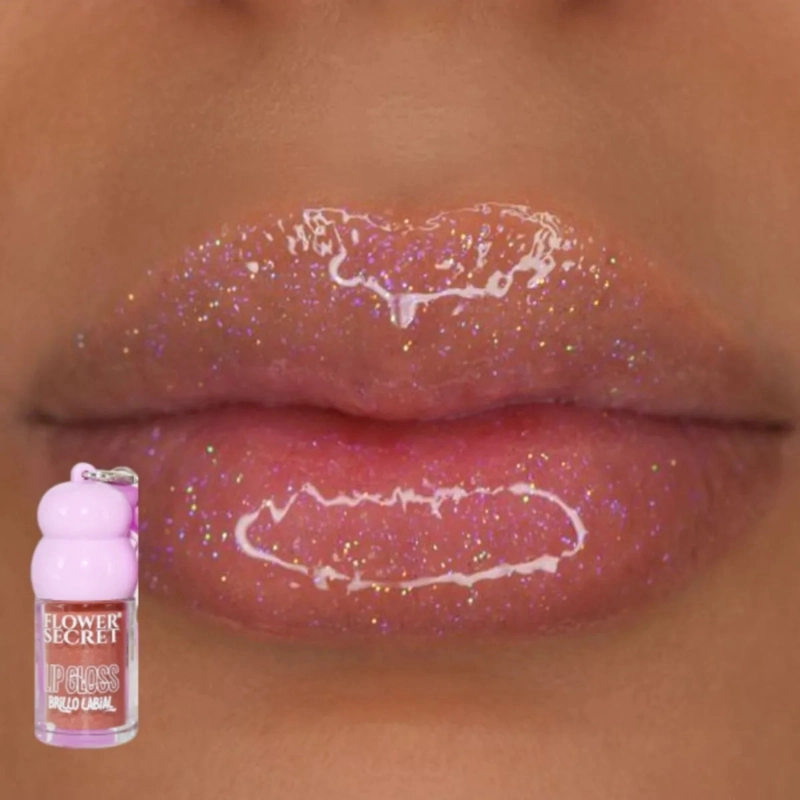 PACK 24 BRILLOS LABIALES NUDE PERLADO COLGANTE BELLEZA LAU - 7