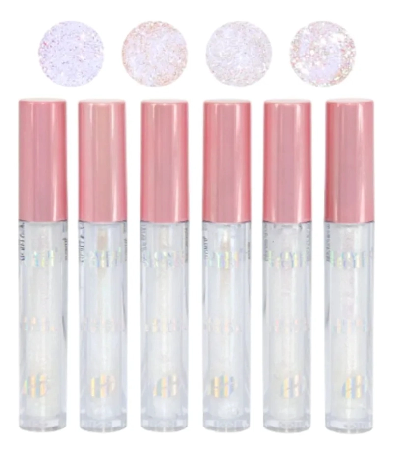 PACK 24 BRILLOS LABIALES HOLOGRAFICOS LUMINOSO BRILLANTE LAU - 2