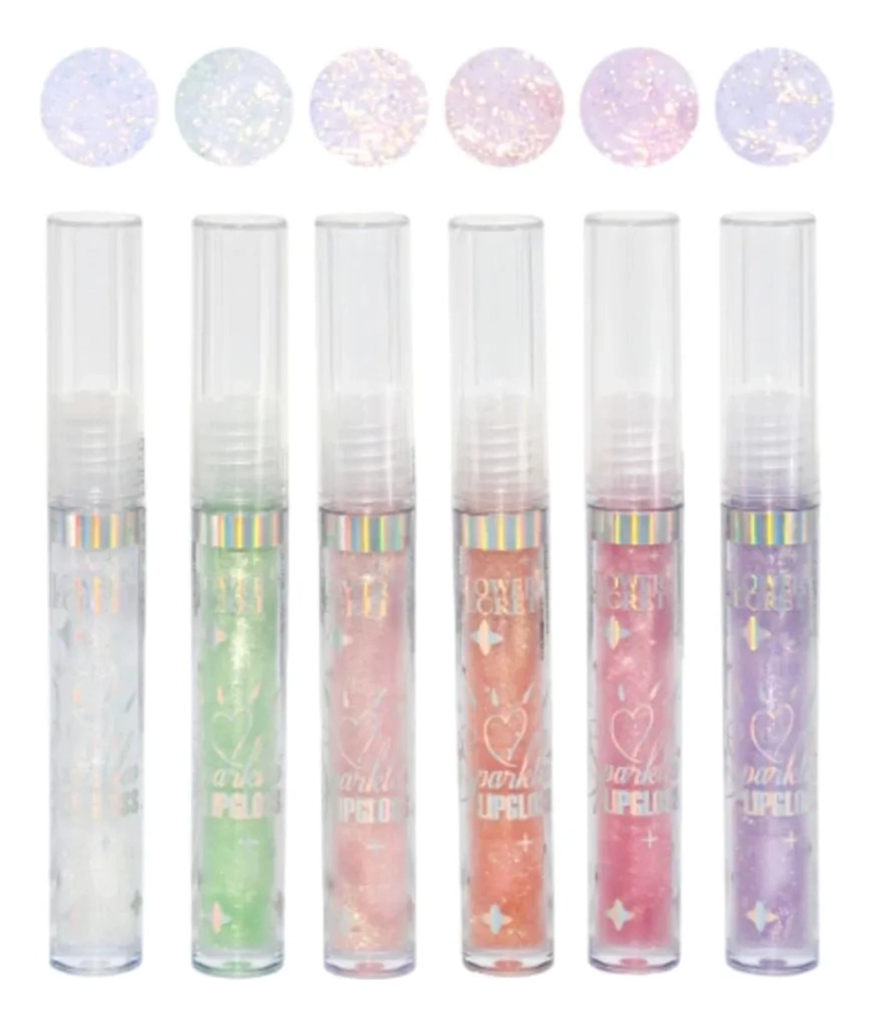 PACK 24 BRILLOS LABIALES DE GLITTER GLAMOUR BELLEZA LAU - 2