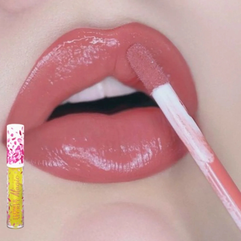 PACK 24 BRILLOS LABIALES MAGICO DISEÑO PETALOS LIP GLOSS LAU - 6