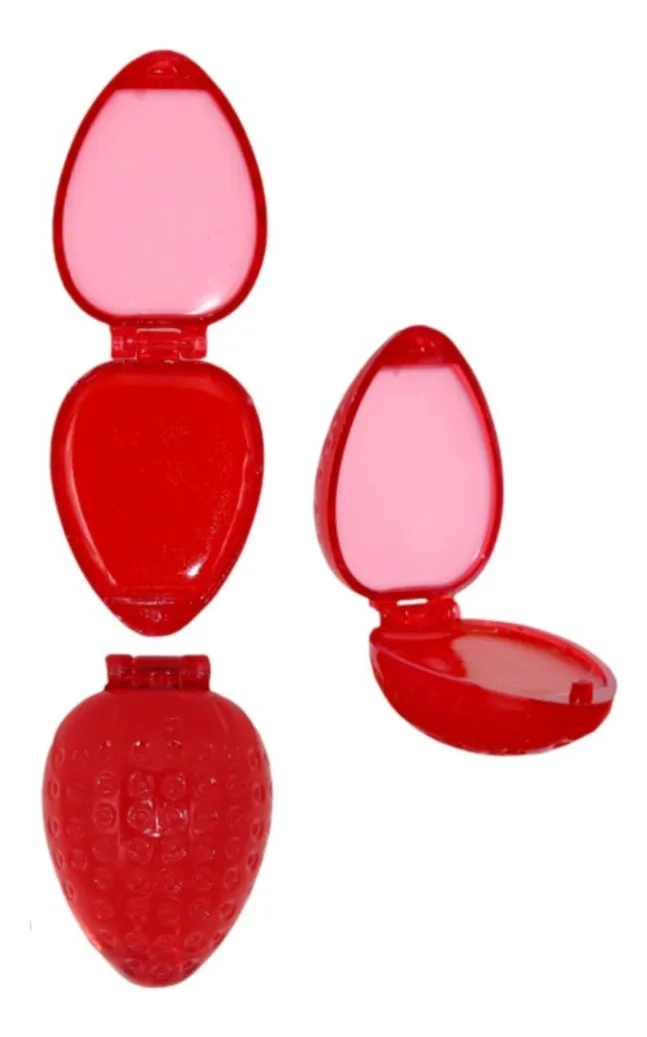 PACK 12 BRILLOS LABIALES FORMA FRUTILLA HIDRATANTE LAU - 3