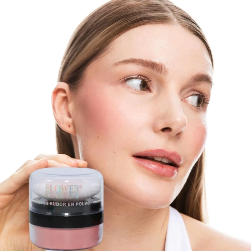 PACK 12 RUBOR POLVO BLUSH CON ESPONJA ACABADO NATURAL LAU - 5