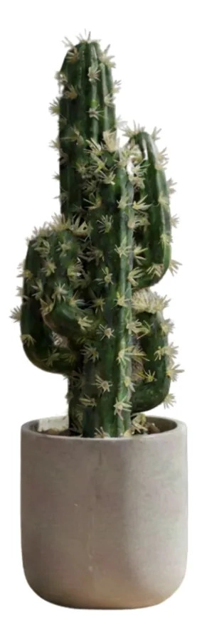 CACTUS ARTIFICIAL REALISTA PREMIUM MACETA DISEÑO MODERNO AJ - 1