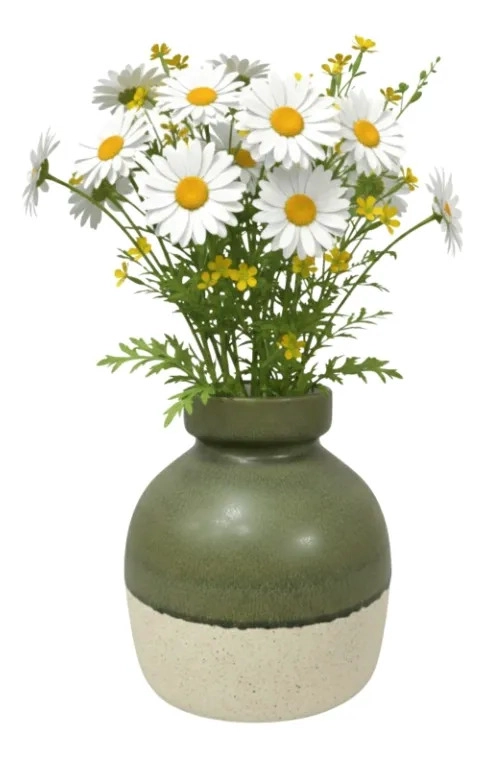 FLORERO DECORATIVO DISEÑO EXCLUSIVO TEXTURA ORGANICA AJ - 1