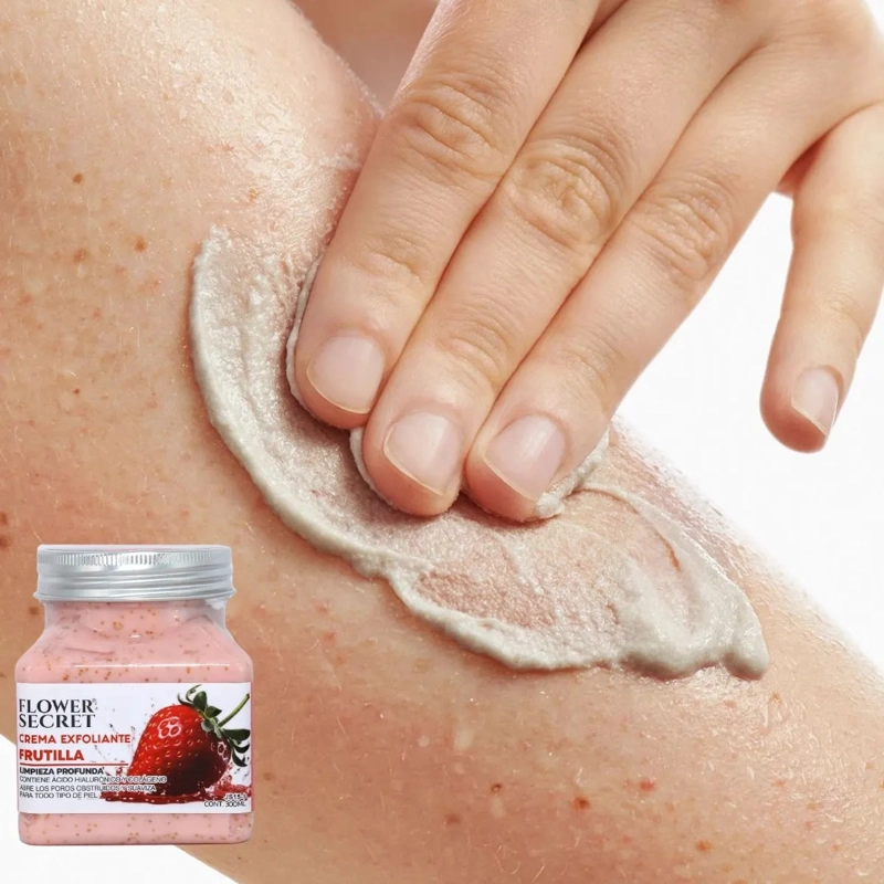 SET 3 CREMAS EXFOLIANTES CORPORAL FRUTILLA PEPINO PEQ LAU - 1