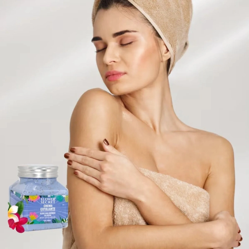 SET 2 CREMA EXFOLIANTE CORPORAL AC. HIALURONICO COLAGENO LAU - 9