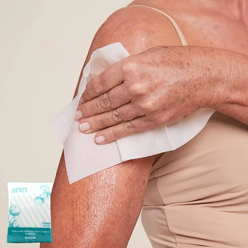PAQ 12 TOALLAS DESMAQUILLA LIMPIEZA FACIAL REUTILIZABLE LAU - 7