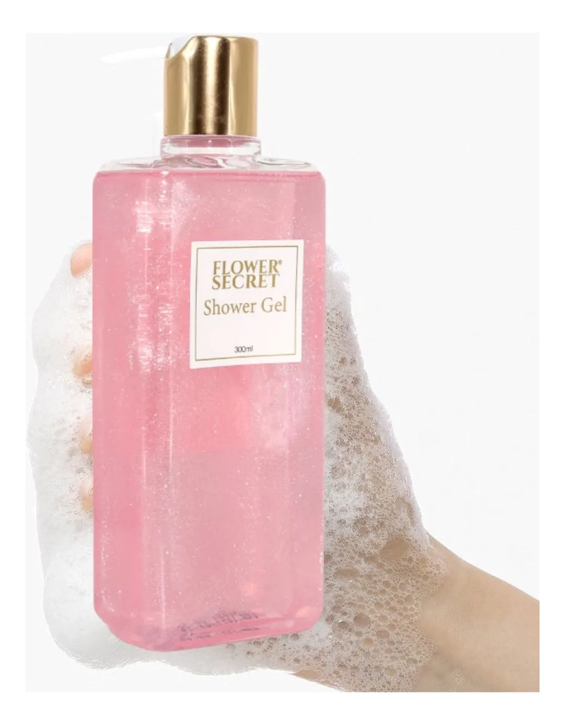 SET 3 GEL DE DUCHA ROSAS PURPURINA SUAVE AROMA LAU - 8