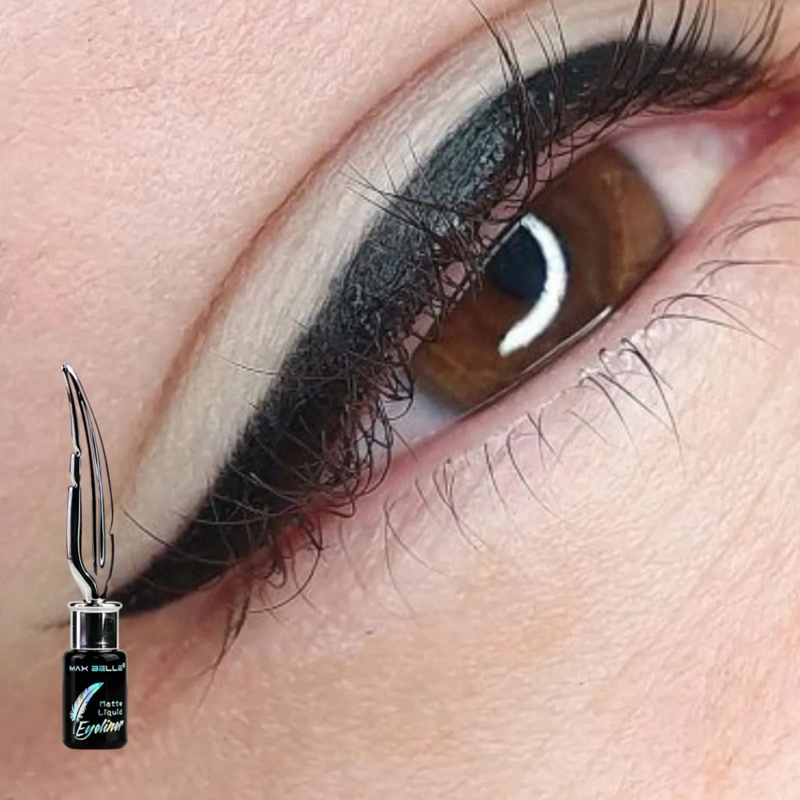 SET 2 DELINEADORES LIQUIDOS OJOS MATE ALTA SECADO RAPIDO ALJ - 9