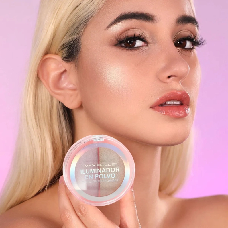 SET 2 ILUMINADORES FACIALES POLVO EFECTO SATINADO ALJ - 8