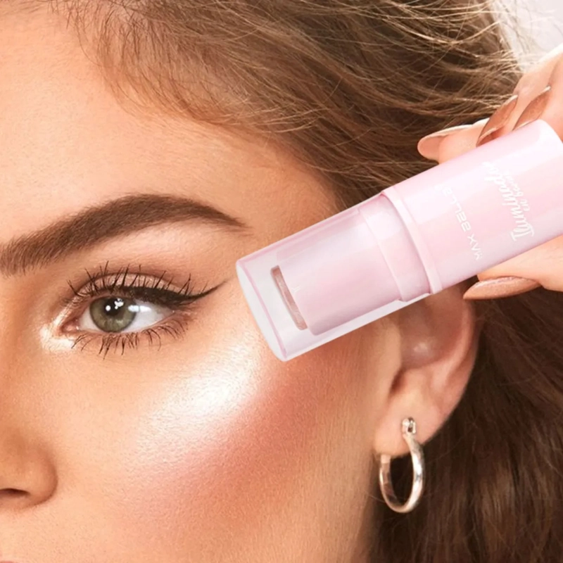SET 2 ILUMINADORES BARRA GLOW MAQUILLAJE CREMOSO ALJ - 9