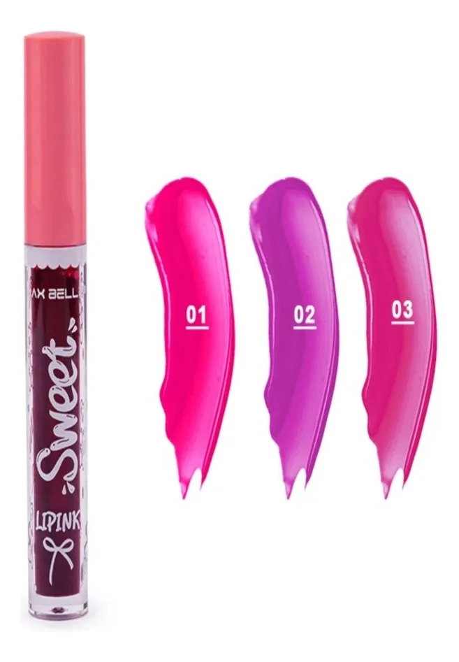 PACK 3 TINTA DE LABIOS LIP TINT AROMAS CANDY BELLEZA LAU - 3