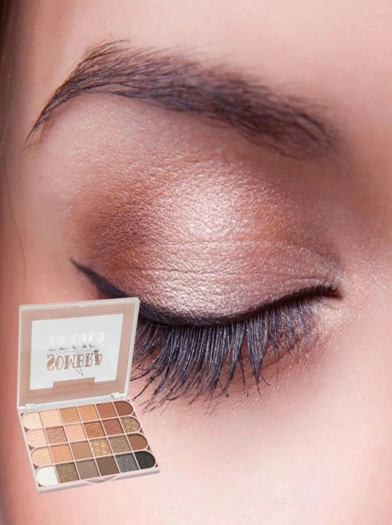SOMBRA DE OJOS MATE SATINADO BRILLANTE MAQUILLAJE LAU - 6