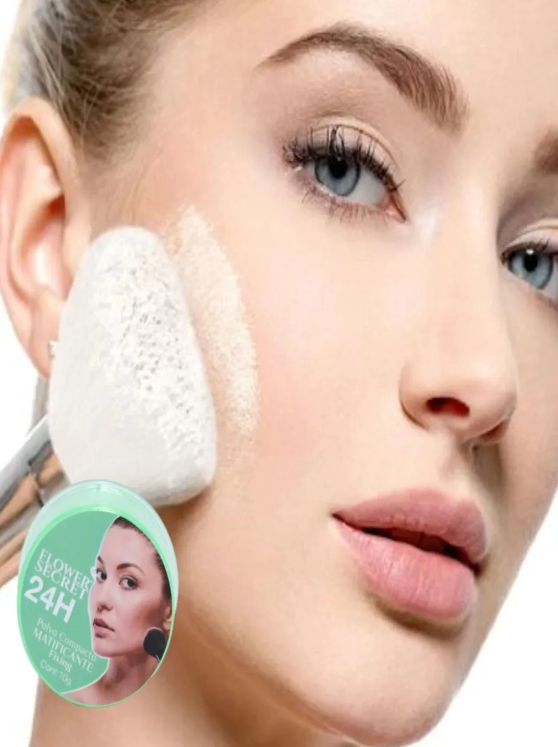 PACK 5 POLVOS COMPACTO FACIAL MATIFICANTE SELLADOR LAU - 6