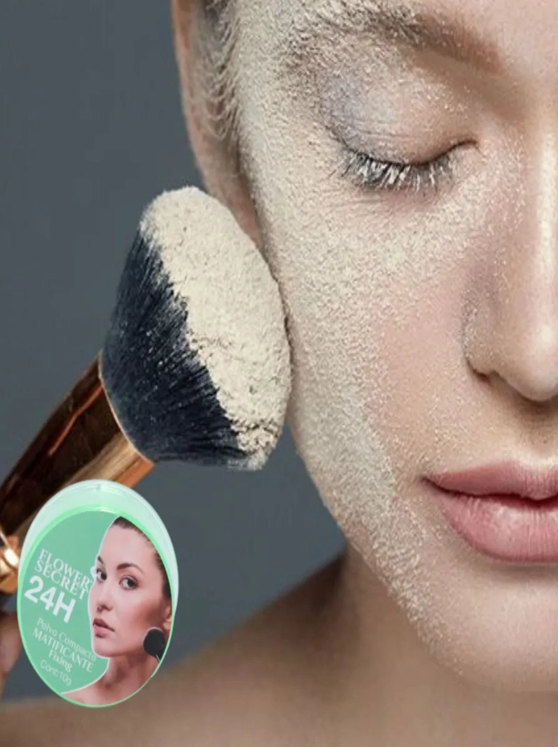PACK 5 POLVOS COMPACTO FACIAL MATIFICANTE SELLADOR LAU - 7
