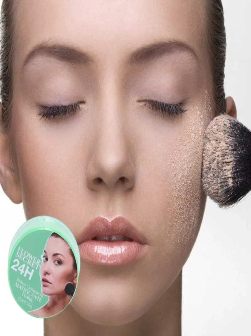 PACK 5 POLVOS COMPACTO FACIAL MATIFICANTE SELLADOR LAU - 9