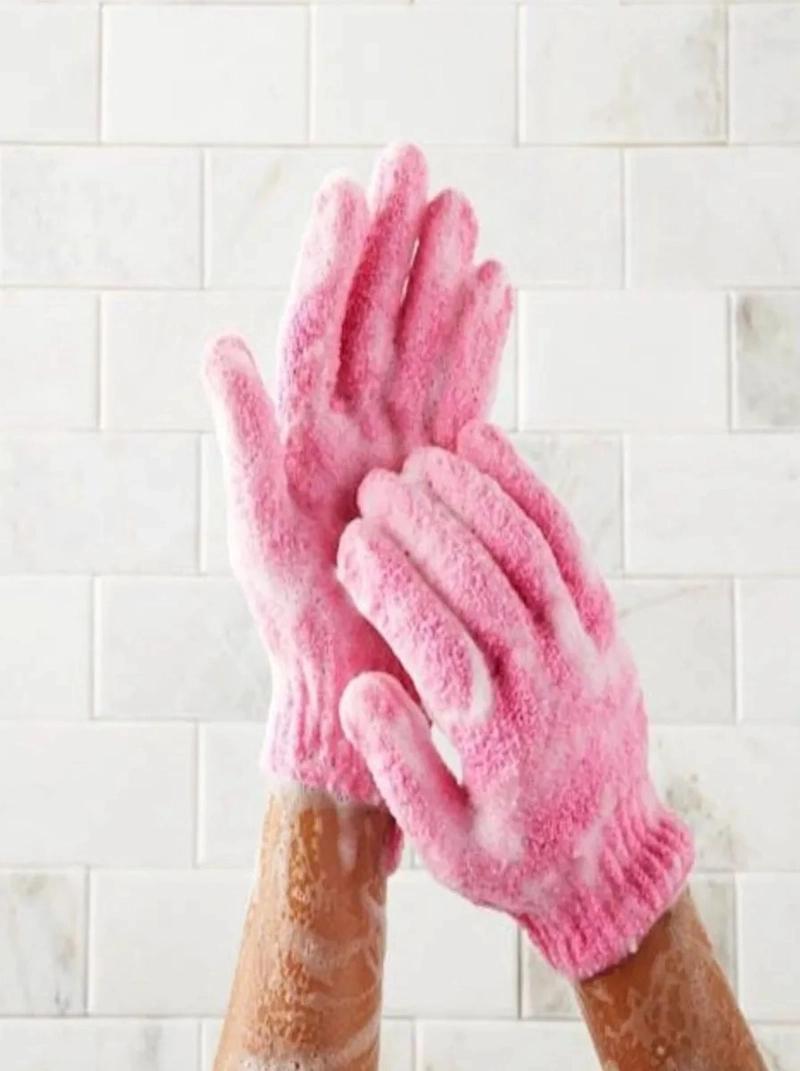 PACK ESPONJA GUANTE EXFOLIANTE CORPORAL PARA BAÑO LAU - 9