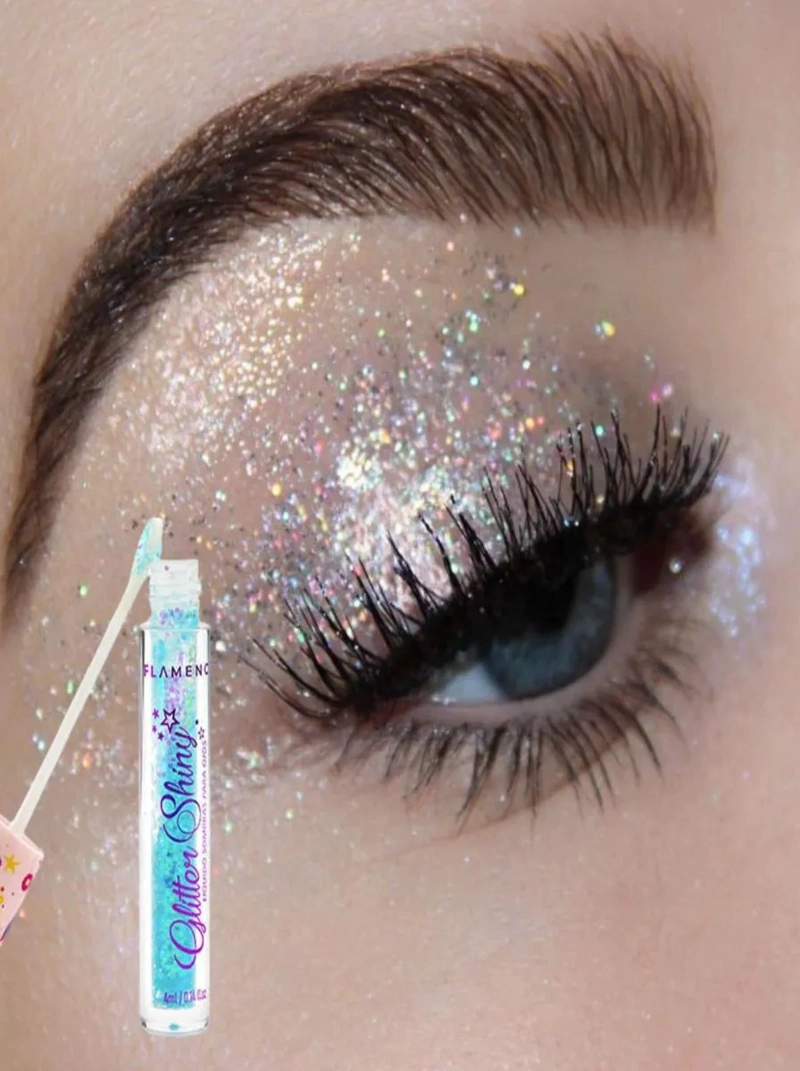 PACK 4 SOMBRAS DE OJOS GLITTER LIQUIDA BRILLO MAQUILLAJE LAU - 7