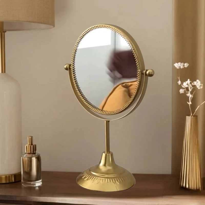 ESPEJO TOCADOR MESA MAQUILLAJE MARCO RELIEVE BASE ALJ - 5