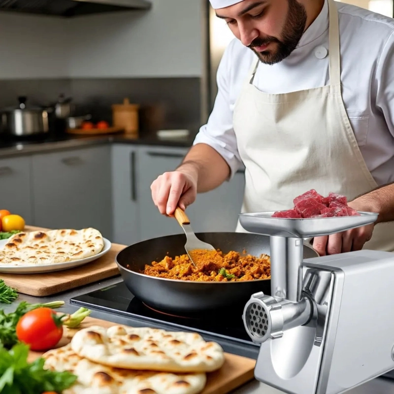 MOLEDORA CARNE PROFESIONAL COCINA EMBUTIDOS SALCHICHAS ALJ - 8