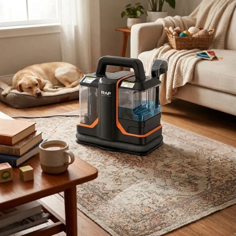 ASPIRADORA LIMPIA TAPIZ PORTATIL AUTOS MUEBLES MULTIUSO ALJ - 7