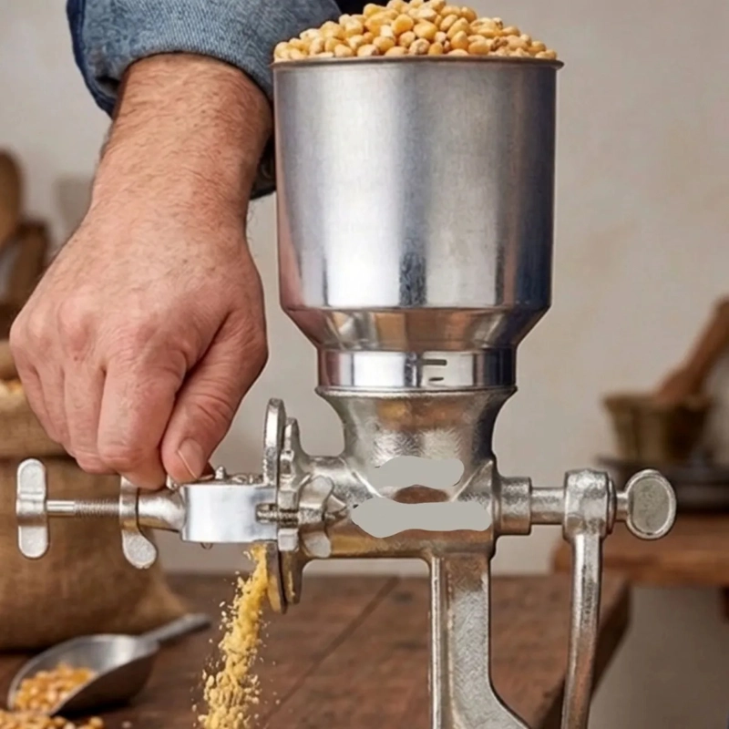 MOLINO MANUAL MANIVELA REGULABLE GRANOS CAFE  MAIZ ALJ - 8