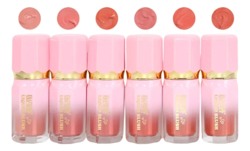 PAQ 24 RUBORES LIQUIDOS FACIALES LABIOS ACABADO FRESCO ALJ - 2