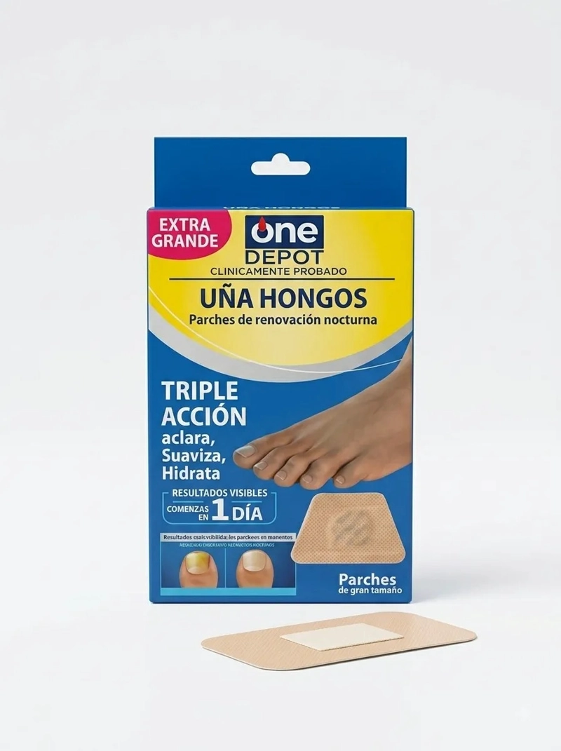 PACK 5 PARCHES RENOVACION NOCTURNA HONGOS UÑAS LAU - 3
