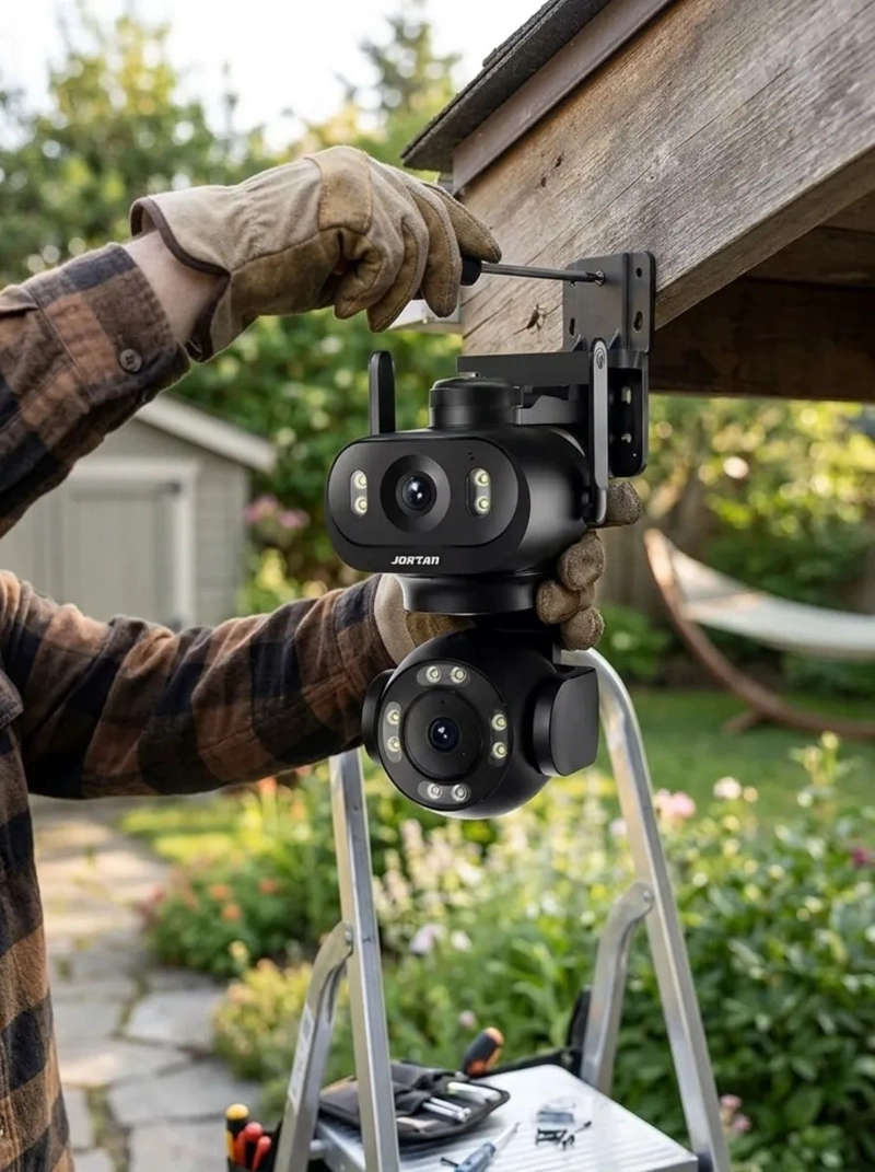 CAMARA SEGURIDAD IP DOBLE LENTE PTZ WIFI 5G EXTERIOR MV - 2