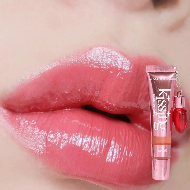 SET 2 ACEITE LABIOS KISSING TINTA BRILLO SEDOSO COLOR MV - 8