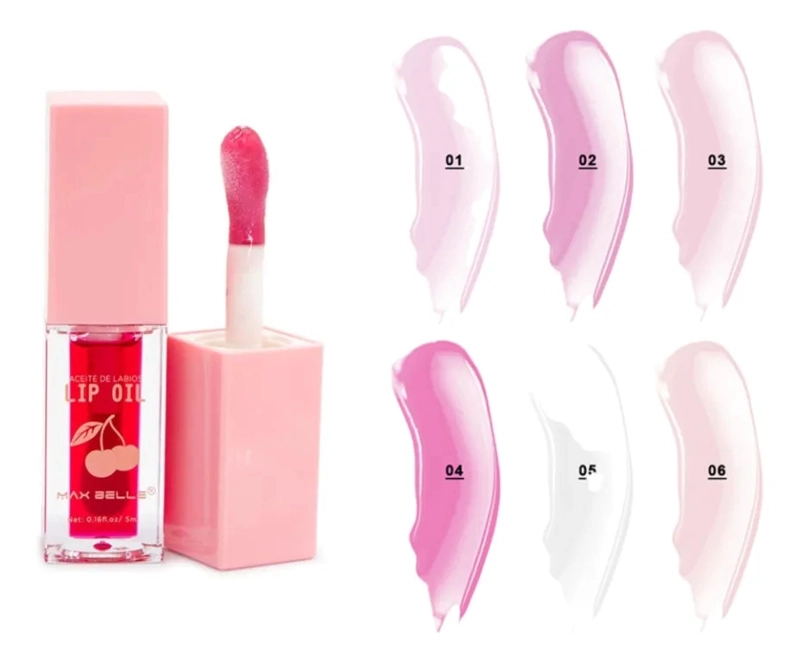 SET 2 ACEITE LABIOS CHERRY BRILLO RADIANTE HIDRATACION MV - 2