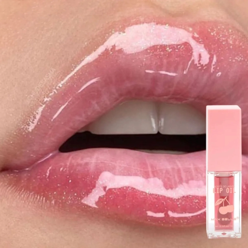 SET 2 ACEITE LABIOS CHERRY BRILLO RADIANTE HIDRATACION MV - 5