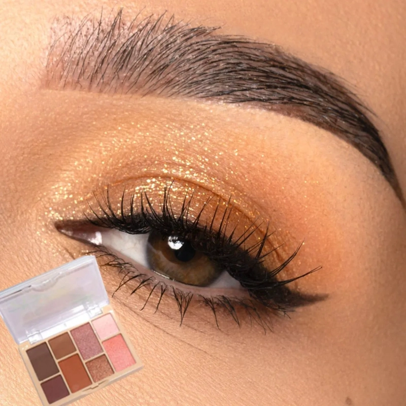 SET 2 PALETAS SOMBRAS 8 COLORES TEXTURA SEDOSA ARMONIOSA MV - 8