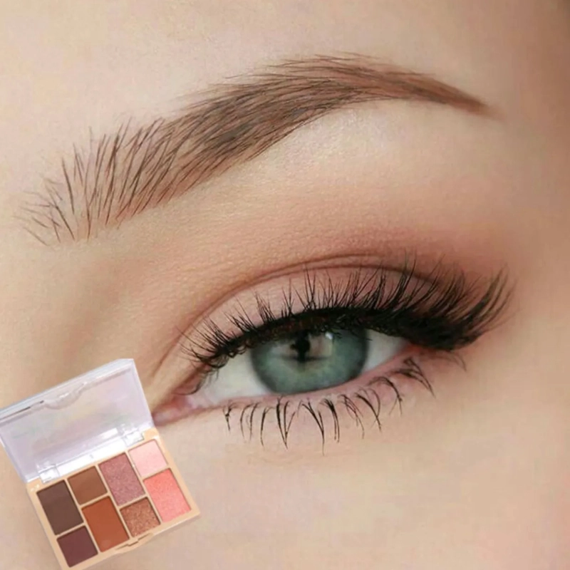 SET 2 PALETAS SOMBRAS 8 COLORES TEXTURA SEDOSA ARMONIOSA MV - 9