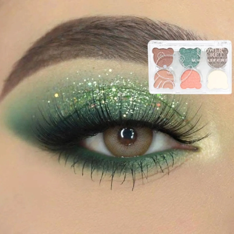PAQUETE 24 PALETAS SOMBRAS OJOS 6 COLORES ESTE TICA OSITOS MV - 10