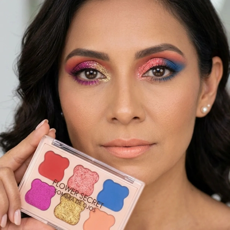 PAQUETE 24 PALETAS SOMBRAS OJOS 6 COLORES ESTE TICA OSITOS MV - 3