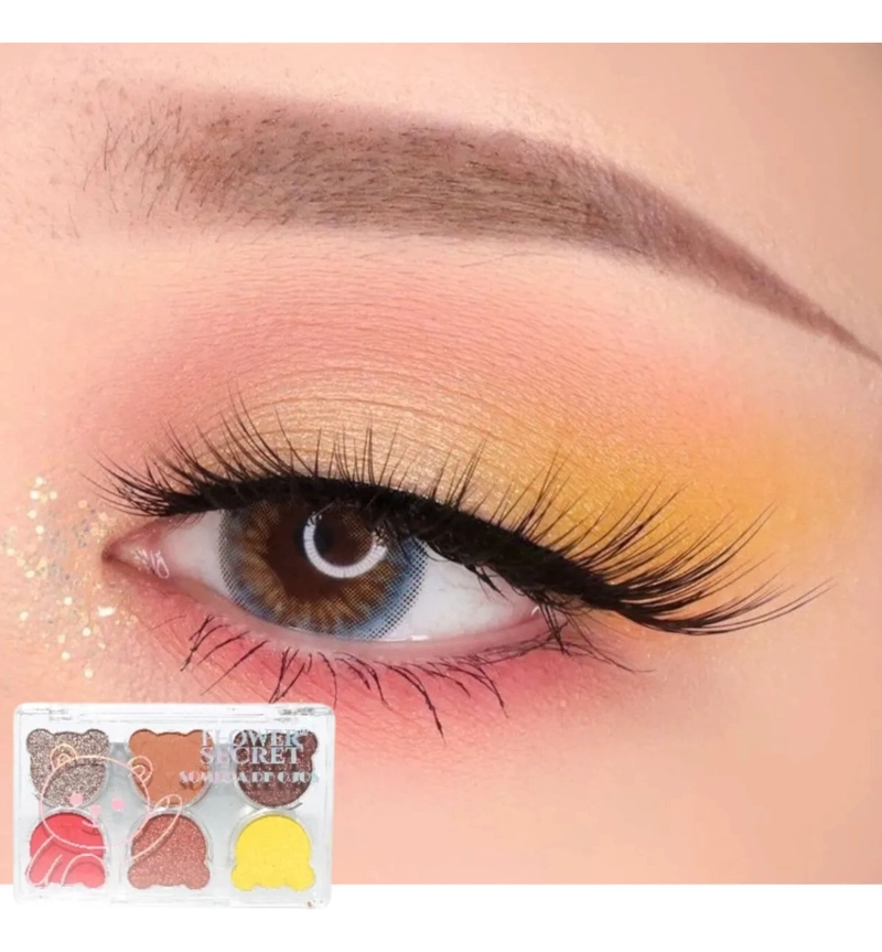 PAQUETE 24 PALETAS SOMBRAS OJOS 6 COLORES ESTE TICA OSITOS MV - 9