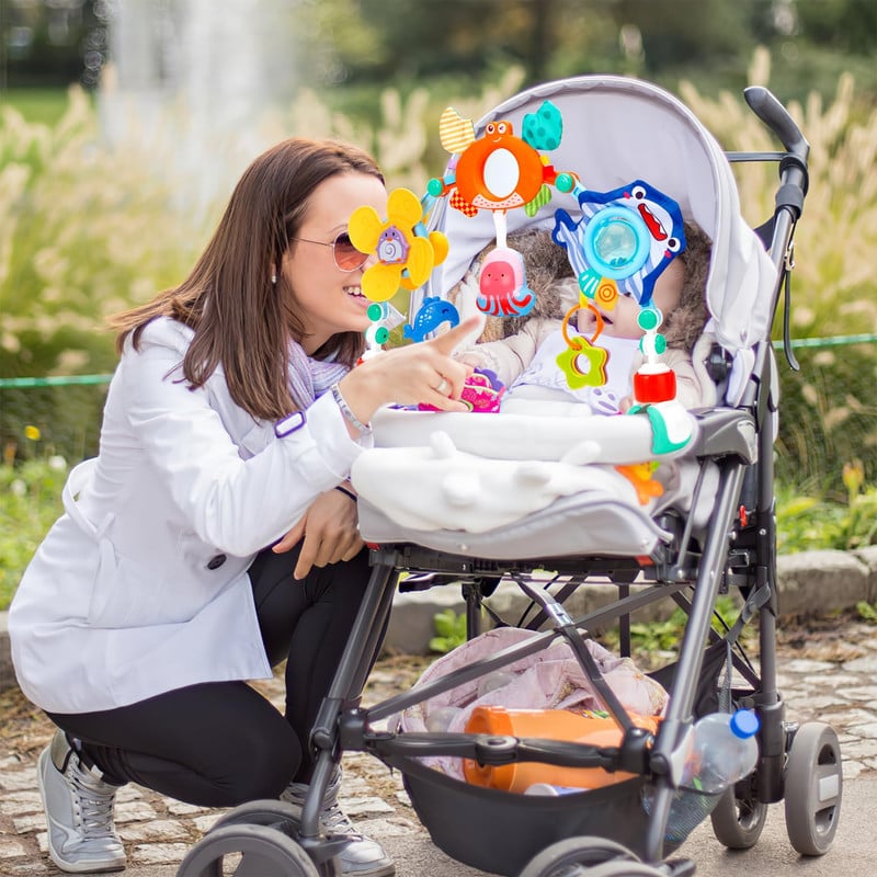SONAJERO BFT ARCO COCHE SENSORIAL AJUSTABLE ESTIMULAR BEBE LAU - 3