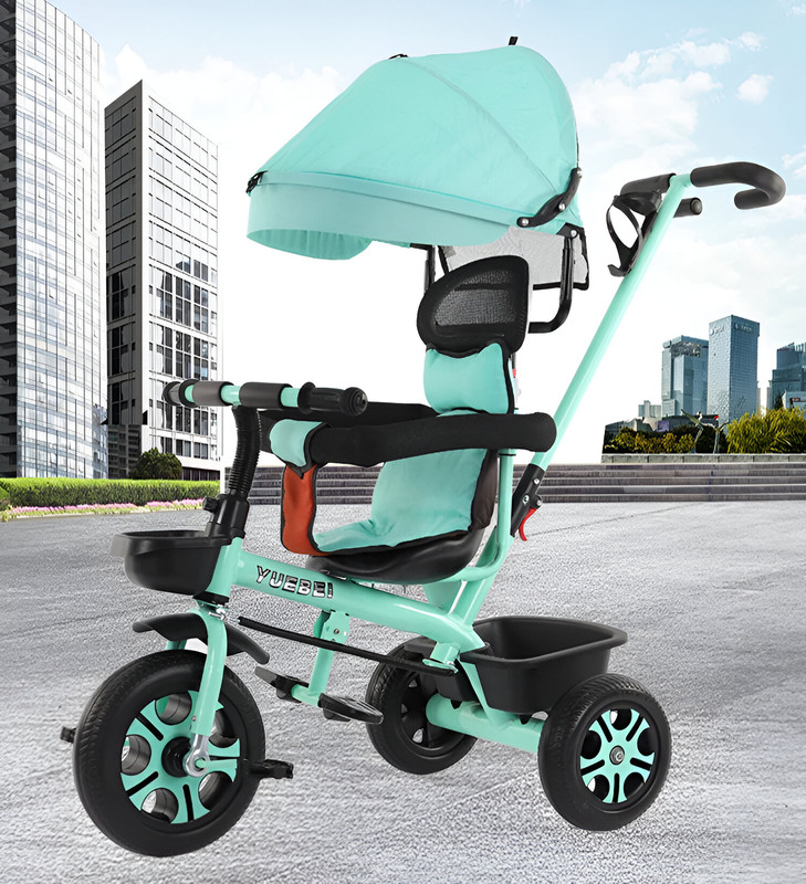 TRICICLO BFT COCHECITO MOTO 2 EN 1 SOMBRILLA AJUSTABLE NIÑOS LAU - 7