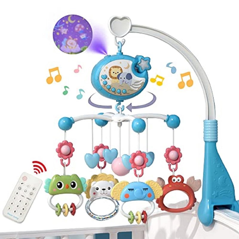 MÓVIL A95X MUSICAL CUNA PROYECCIÓN CONTROL REMOTO BEBÉS LAU MULTICOLOR - 2