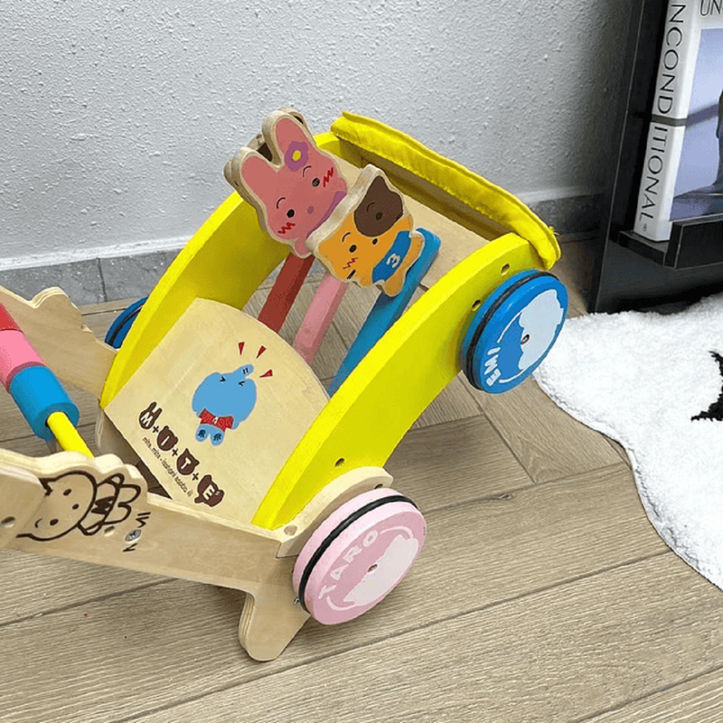 ANDADOR A95X MADERA 2EN1 EMPUJAR COCHECITO PRIMER PASO NIÑOS LAU - 6