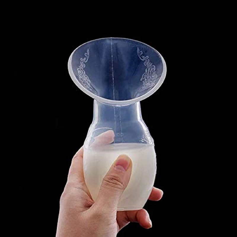 SET 4 EXTRACTOR LECHE SILICONA MANUAL MAMAS BEBES LAU - 3