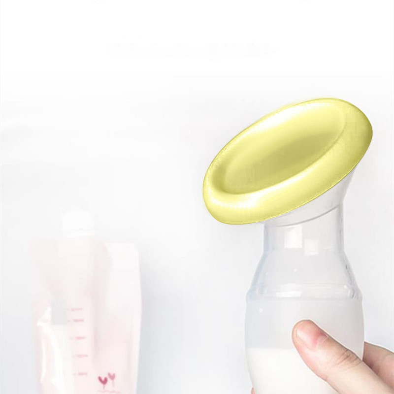 SET 4 EXTRACTOR LECHE SILICONA MANUAL MAMAS BEBES LAU - 6