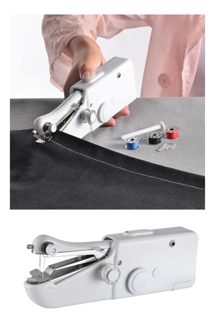 MÁQUINA COSER MINI PORTÁTIL MANO REPARAR TELA HOGAR JHN - 2