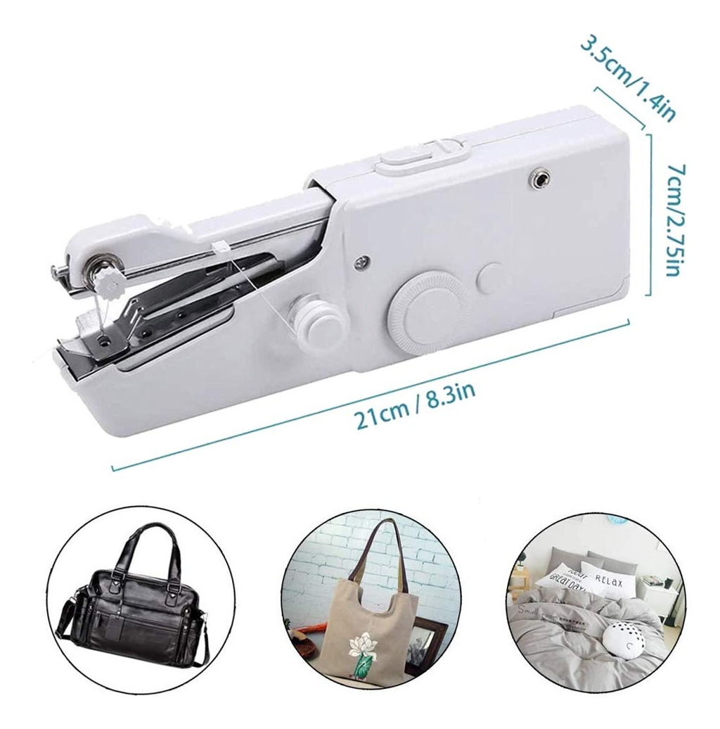 MÁQUINA COSER MINI PORTÁTIL MANO REPARAR TELA HOGAR JHN - 3
