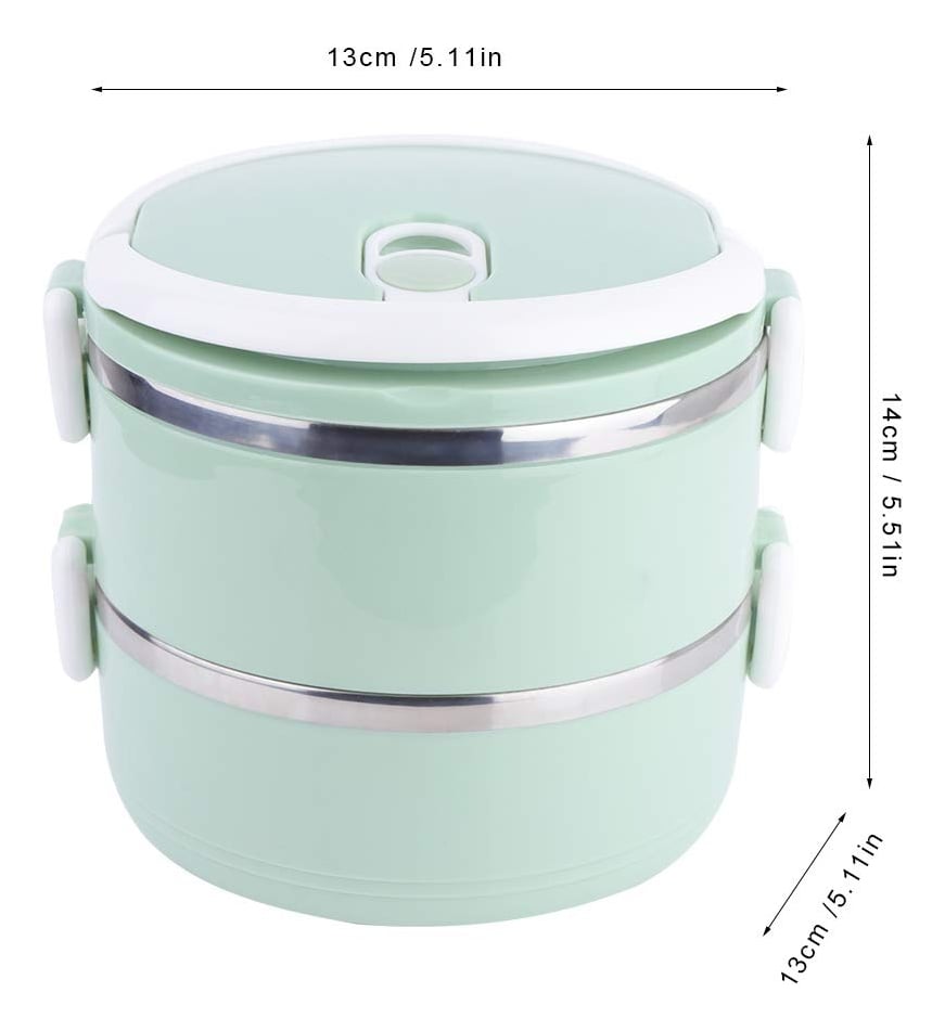 LONCHERA DOBLE COMPARTIMIENTO TÉRMICA COLORES COMIDA JHN - 10